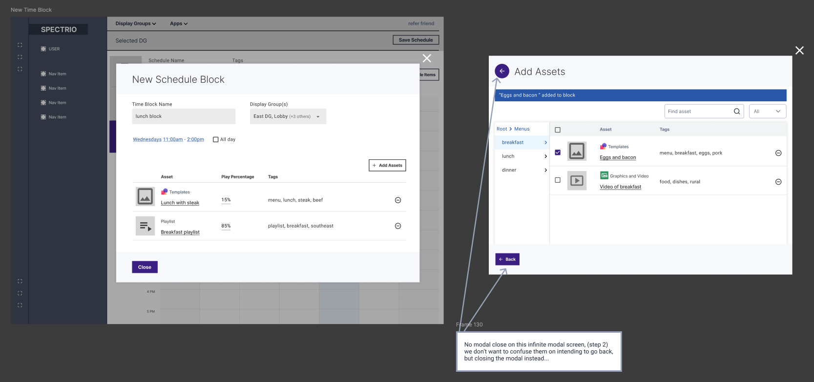 Advanced zoning schedule